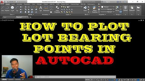 AUTOCAD TUTORIAL - HOW TO PLOT LOT BEARINGS IN AUTOCAD USING EXCEL FILE