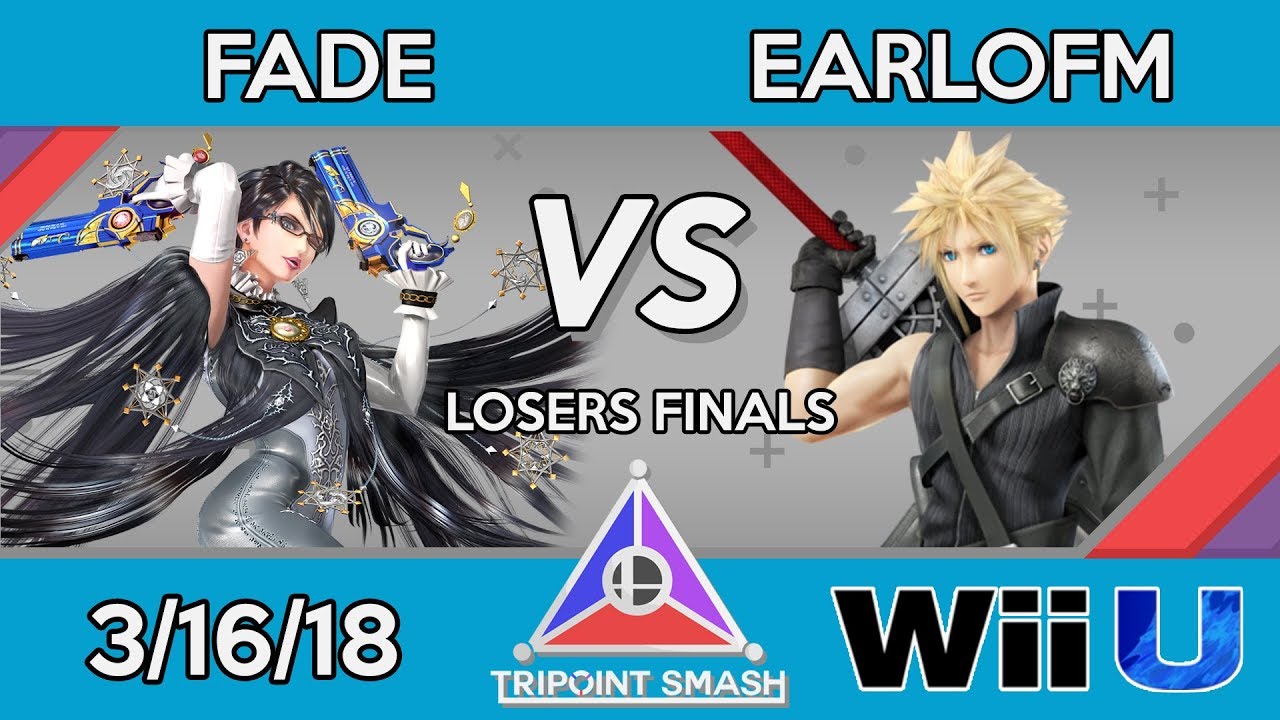 Tripoint Smash #3 - Losers Finals - Fade(Bayonetta) Vs. EarlofM (Cloud) - YouTube