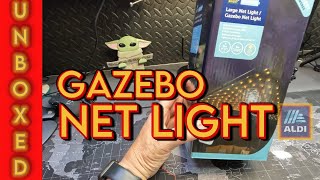 Add Some Glam To Your Gazebo With Net Lights!  #aldi  #LED #gazebo