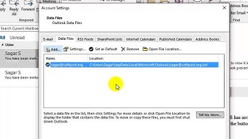 How to create new pst in Outlook