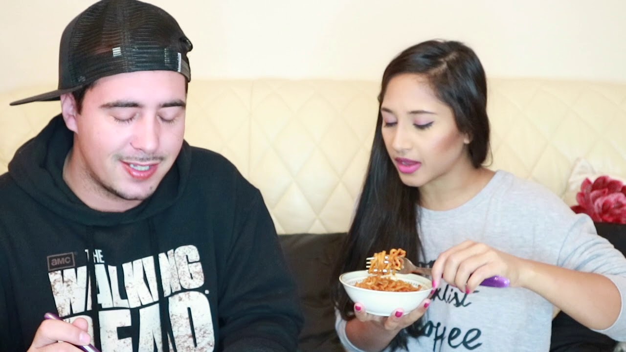 Out of date SPICY RAMEN NOODLE challenge!! Mukbang YouTube