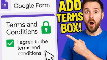 HOW TO ADD TERMS AND CONDITIONS IN GOOGLE FORM