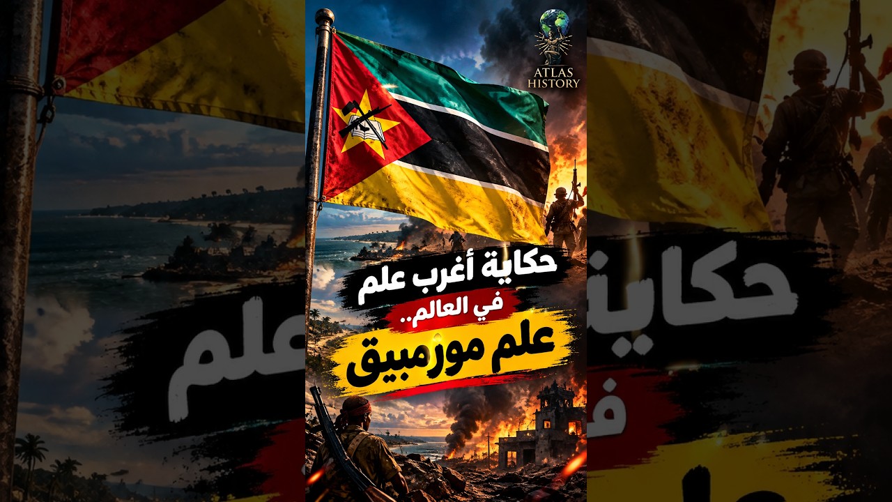 حكاية أغرب علم في العالم.. علم موزمبيق - #shorts