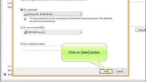 How to do System image backup of windows 8.1 and 8