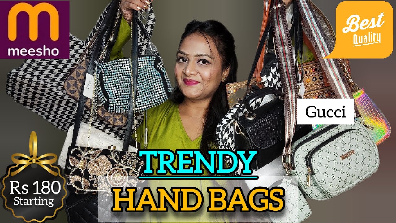 Luxury & Trendy HANDBAGS from MEESHO 💼 Under ₹500 😱 | Letest Collection |Honest Review | Aditi Soni