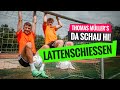 Packendes Duell im Lattenschießen zwischen Thomas Müller und Jannik Freestyle