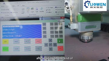 TWCNC Fiber laser cutting machine laser head calibration operation process