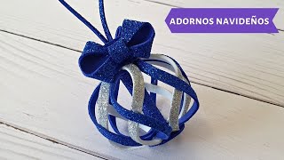 Adornos de navidad con goma eva | Adornos para el Arbolito de Navidad con foami