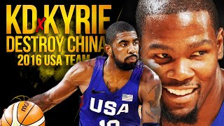KD, Kyrie, Melo x 2016 USA Team DESTROY China | July 24, 2016 | SQUADawkins
