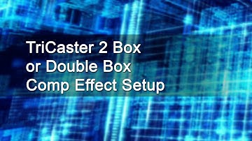 TriCaster 2 Box, Double Box Composition Effect Setup