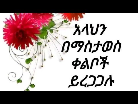 አላህን በማስታወስ ቀልቦች ይረጋጋሉ