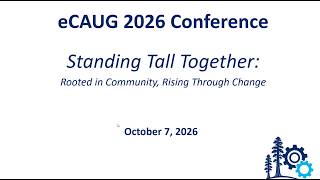 eCAUG 2026: Opening Address Guide