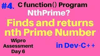 Write a function that finds and returns the nth prime number | NthPrime | My Programming