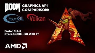 Doom (2016) graphics api comparison (in linux) opengl 4.6 and vulkan 1.4.318