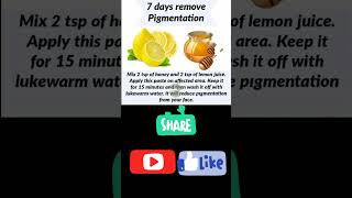 7 Days Remove Pigmentation|viralvideo viralshort ytshorts youtubeshorts viral @herbalhome9731 ?