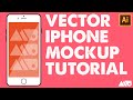 How to Draw a Vector iPhone Mockup in Adobe Illustrator Tutorial