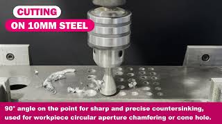 Countersink Drill Bit For Metal Wood & Plastic HSS Deburring Tool Set