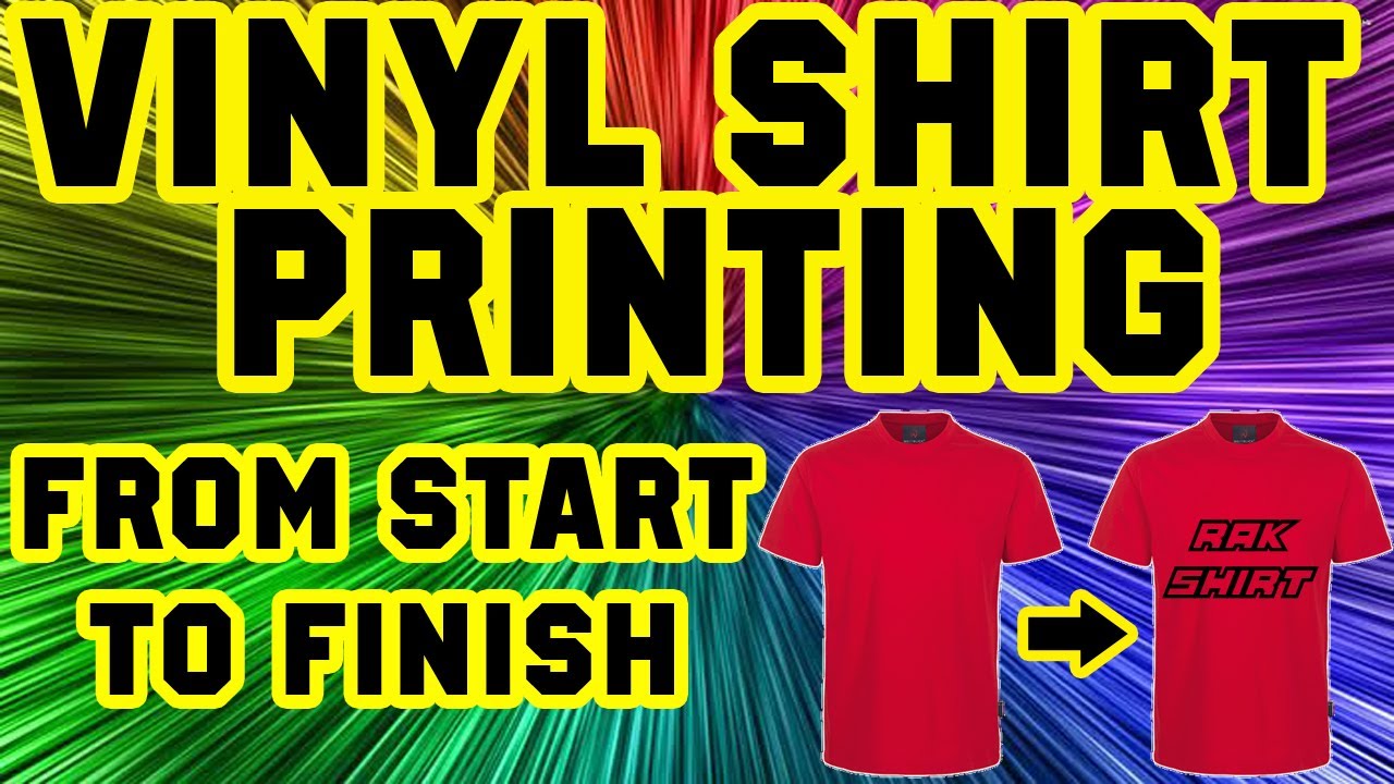 Cuyi Mini Vinyl Shirt Printing / From Start To Finish. YouTube