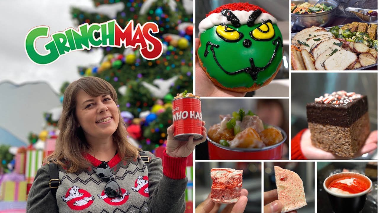 Eating All of Universal Hollywood's Holiday Food and Grinchmas Treats