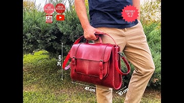 Making a Leather Briefcase, PDF Pattern, by #vikingsleatherdesign