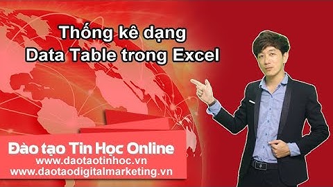 Thống kê dạng Data Table trong Excel - Daotaotinhoc.vn