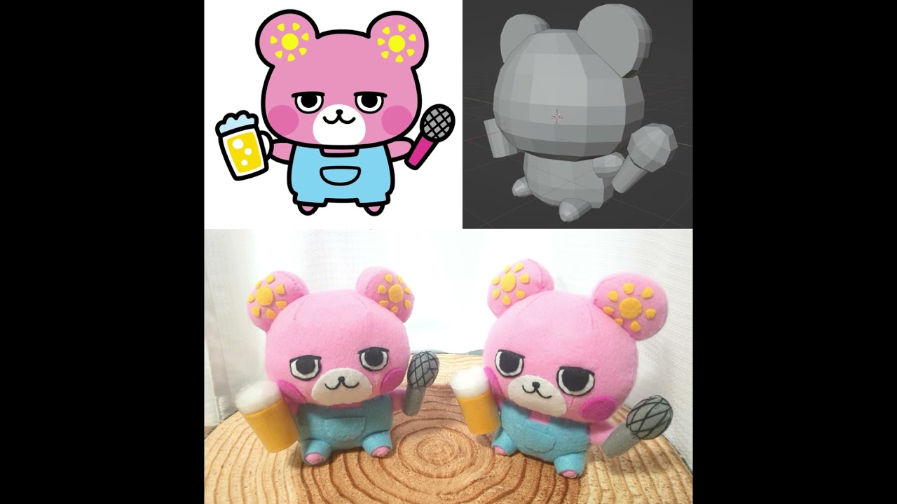 世界にひとつのオリジナルぬいぐるみを作ります 3Dモデルから作成する