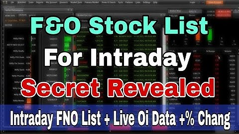 How To Select FNO Stock For Intraday in Tx3 Software | Vicky Raj Trader