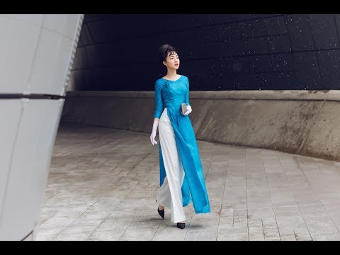 Nàng thơ xứ Huế hóa Madam Nhu, diện áo dài lụa mỏng giữa tuyết xứ Hàn