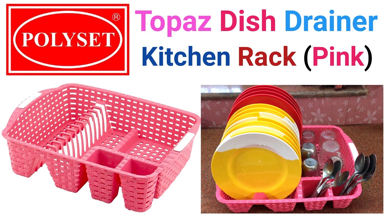 POLYSET Topaz Dish Drainer, Plastic
