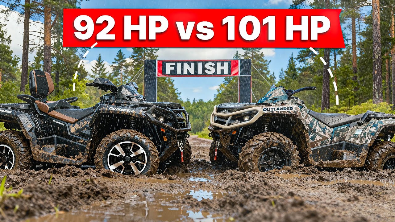 Can-Am Outlander G2 vs G3 | Drag Race (Liniuță)