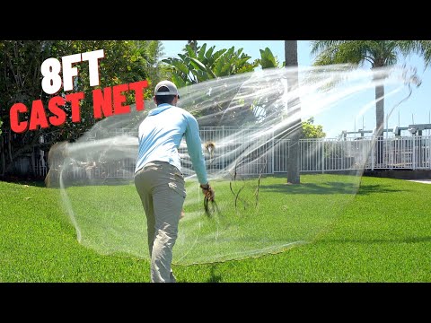 How To Throw An 8-Foot Cast Net [Beginner's Guide] 