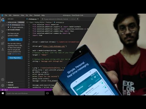 Whatsapp automation in just 5 minutes | Python automation | Python web automation