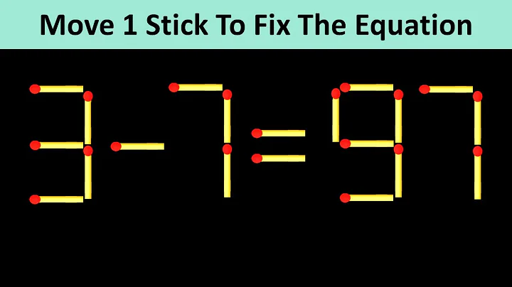 Only 1% Can Solve This Matchstick Puzzle – Move One Stick!