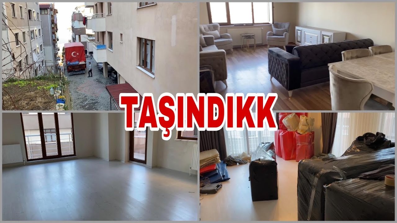 VEEE TAŞINDIKKK🌼EŞYALAR YÜKLENDİ YENİ EVE GELDİK🥰YATAK ODAM ZOR SIĞDI😑