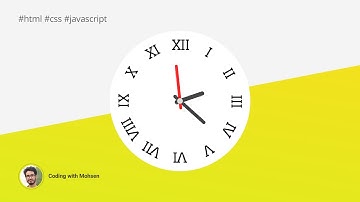 Create a roman clock HTML CSS JS - ساخت یک ساعت رومی