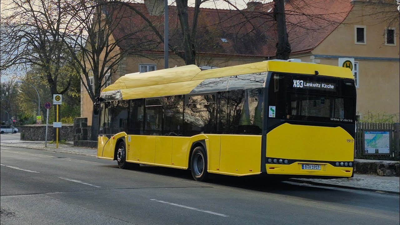 Bus Berlin | Aussetzermitfahrt im X83E von U Dahlem-Dorf bis Lankwitz Kirche im Solaris EE 20 1917