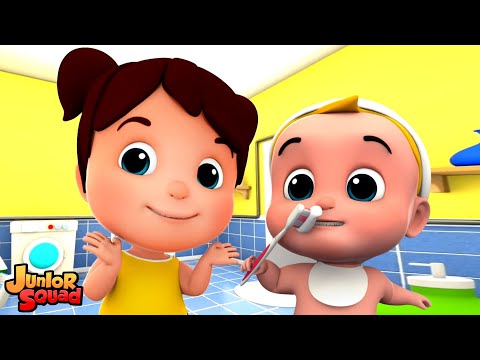 Это способ, мы чистим зубы + более русский потешки для детей - Junior Squad