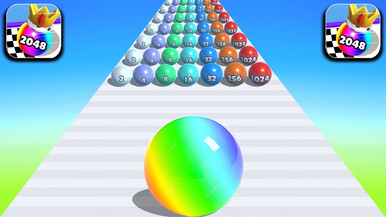 Top Video TikTok Gameplay Satisfying Mobile Game Max Levels - Marble Run, Jelly Run 2048 ... iokue