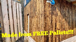 Making a wall from Old Pallets! DIY Sugi Ban Cladding!