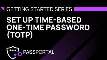 Set up Time-based One-Time Password (TOTP)