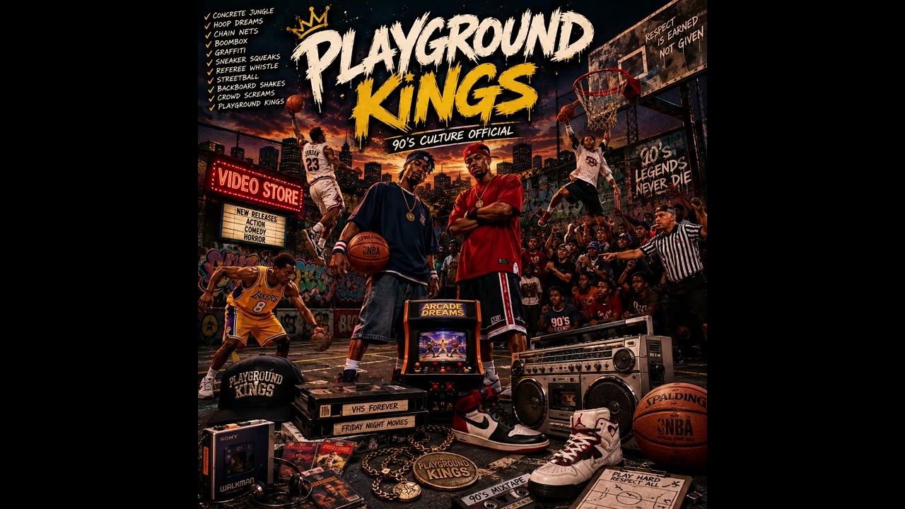 Playground Kings | 90 SERIES | 90's Streetball Hip-Hop | Old