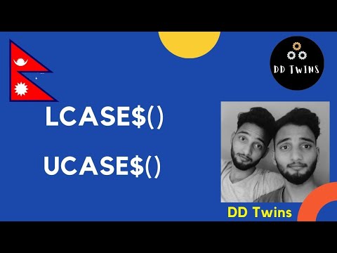 #18 UCASE LCASE in Qbasic || Learn Qbasic in Nepali for begineers || Class 9 qbasic course