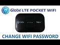 How to Change Globe LTE Pocket WiFi Password - YouTube