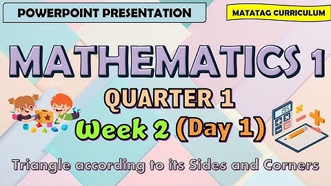 Mathematics 1 Matatag Curriculum PowerPoint Presentation Quarter 1 Week 2 Day 1