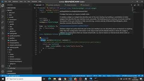 Penjelasan Program Hello World Menggunakan Flutter Di Visual Studio Code