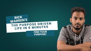 🌟 The Purpose Driven Life in 6 Minutes | Find Your Purpose Today! 🌟