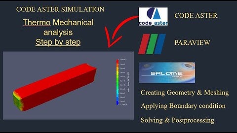 Thermo structural analysis step by step procedure using code aster|Salome meca tut |tutorial-84