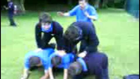 Human Pyramid Fail