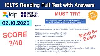 IELTS Academic Reading Practice Test with Answers 02.10.2026 - Test #320
