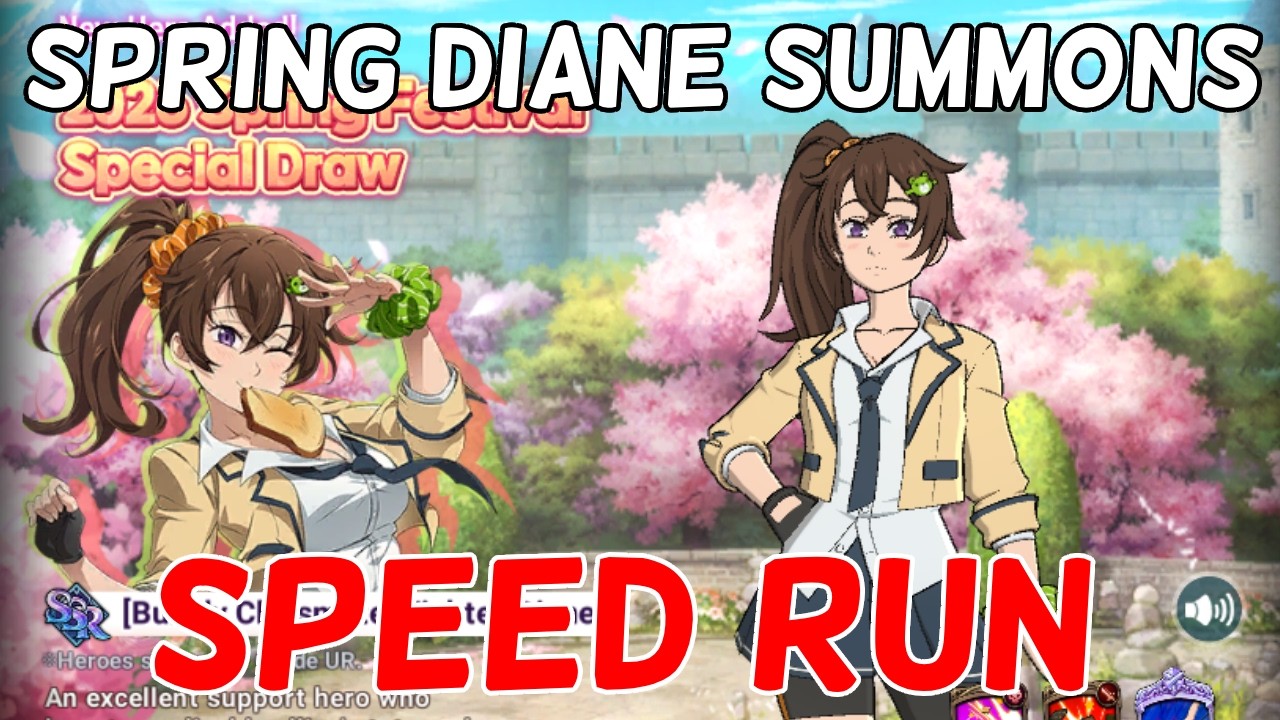 SPRING DIANE SUMMONS SPEED RUN - The Seven Deadly Sins Grand Cross